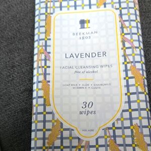 Beekman 1802 Lavender Facial Cleansing Wipes Goat Milk Aloe Chamomile Vitamin A